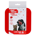 Eat Slow Live Longer Lick Mat Duo S Red
