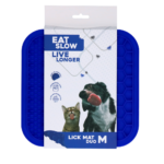 Eat Slow Live Longer Lick Mat Duo M Blue