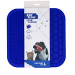 Eat Slow Live Longer Lick Mat Duo L Blue