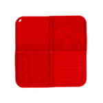 Eat Slow Live Longer Lick Mat Dimensions Rectangle Red - Image 2