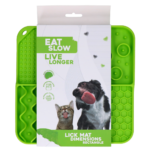 Eat Slow Live Longer Lick Mat Dimensions Rectangle Green