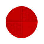 Eat Slow Live Longer Lick Mat Dimensions Circle Red - Image 2