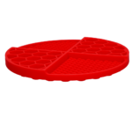 Eat Slow Live Longer Lick Mat Dimensions Circle Red - Image 3