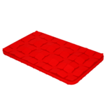 Eat Slow Live Longer Lick Mat Dimensions Flower Red - Image 3