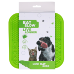 Eat Slow Live Longer Lick Mat Quad Green