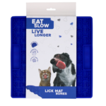 Eat Slow Live Longer Lick Mat Bones Blue