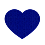 Eat Slow Live Longer Lick Mat Lovely Heart Blue - Image 2