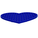 Eat Slow Live Longer Lick Mat Lovely Heart Blue - Image 3