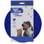 Eat Slow Live Longer Lick Mat Soccer Ball Blue
