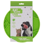 Eat Slow Live Longer Lick Mat Soccer Ball Green