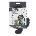 Eat Slow Live Longer Lick Mat Seahorse Grey
