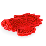 Eat Slow Live Longer Lick Mat Seahorse Red - Image 3