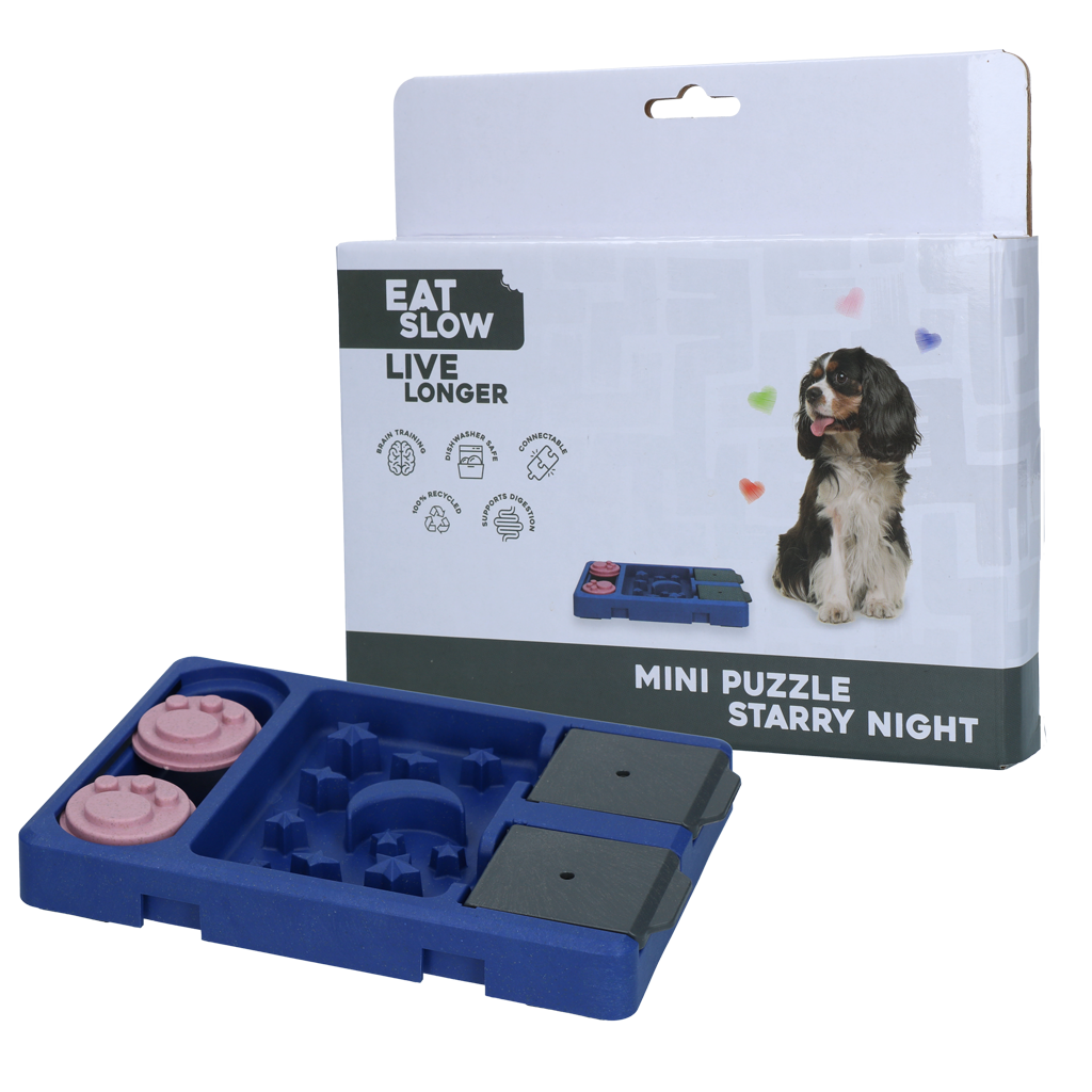 Eat Slow Live Longer Mini Puzzle Starry Night