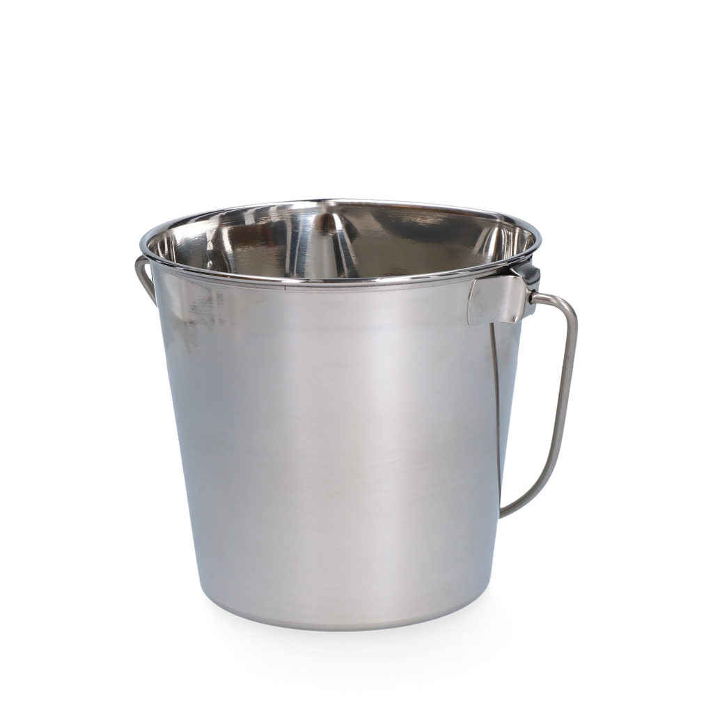 Stainless steel Bucket with flat side 0.95 l