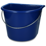 Bucket with flat side 15 l Blue
