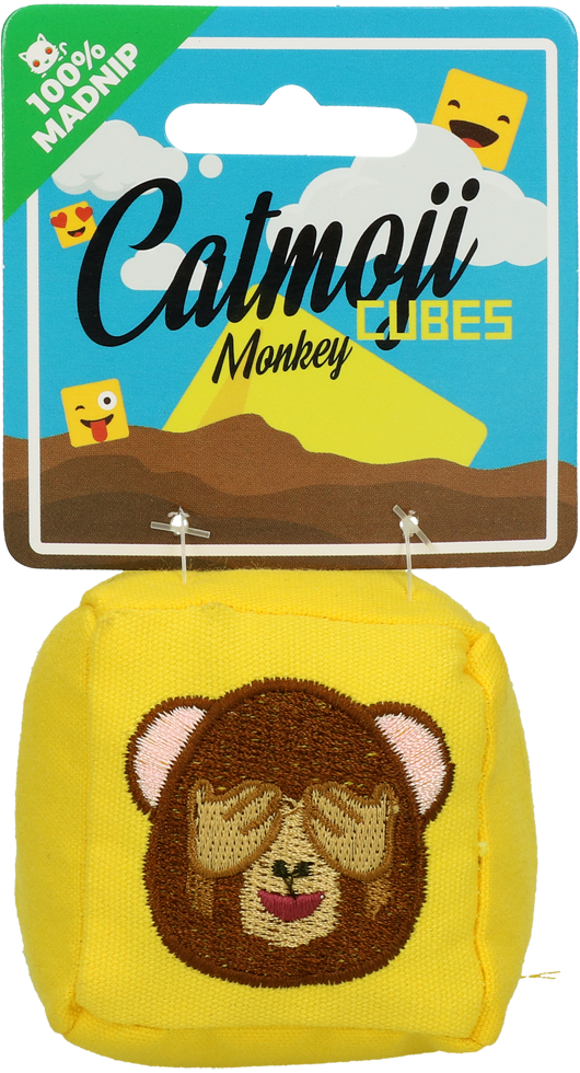 EMOJ036 Catmoji Cube Monkey - Image 1