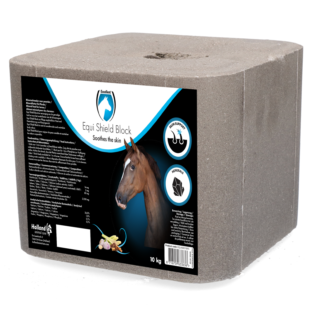 EQUI0001BF5 Excellent Horse Shield Block 10 kg - Image 1