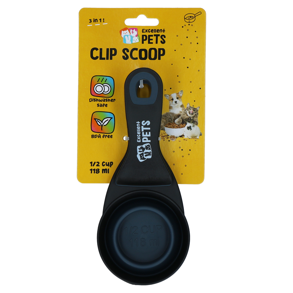 Excellent Pets Feeding Scoop with Locking Clip 0,5 cup