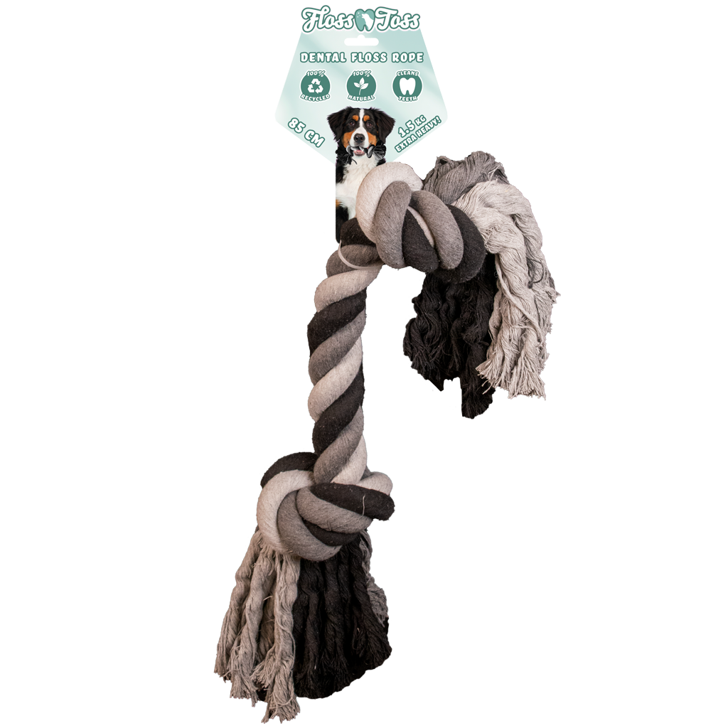 Floss Toss Dental Rope 2 Knot - 85 cm (1.5 kg)