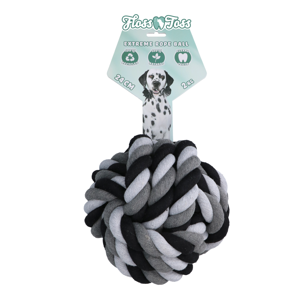 Floss Toss Dental Rope Exteme Ball - 24 cm