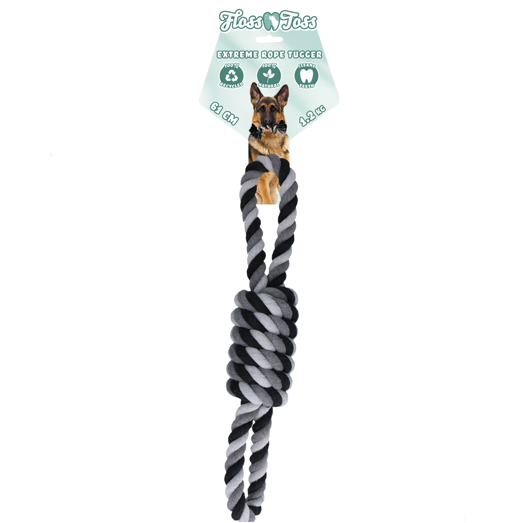 Floss Toss Dental Rope Exteme 8-Tugger - 61 cm