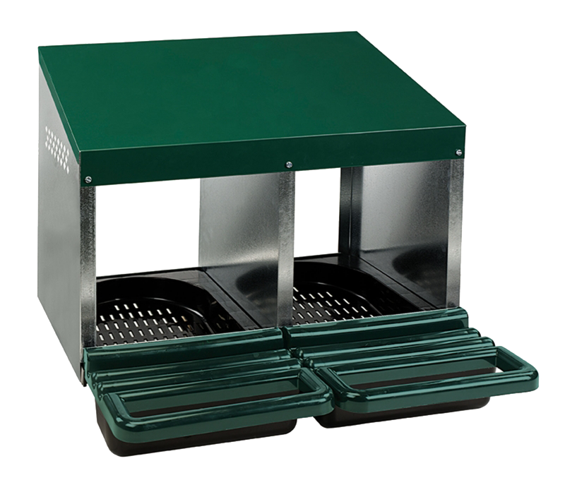Gaun Poultry Laying Nest Plastic Floor 2 Compartments (Up to 10 hens)
