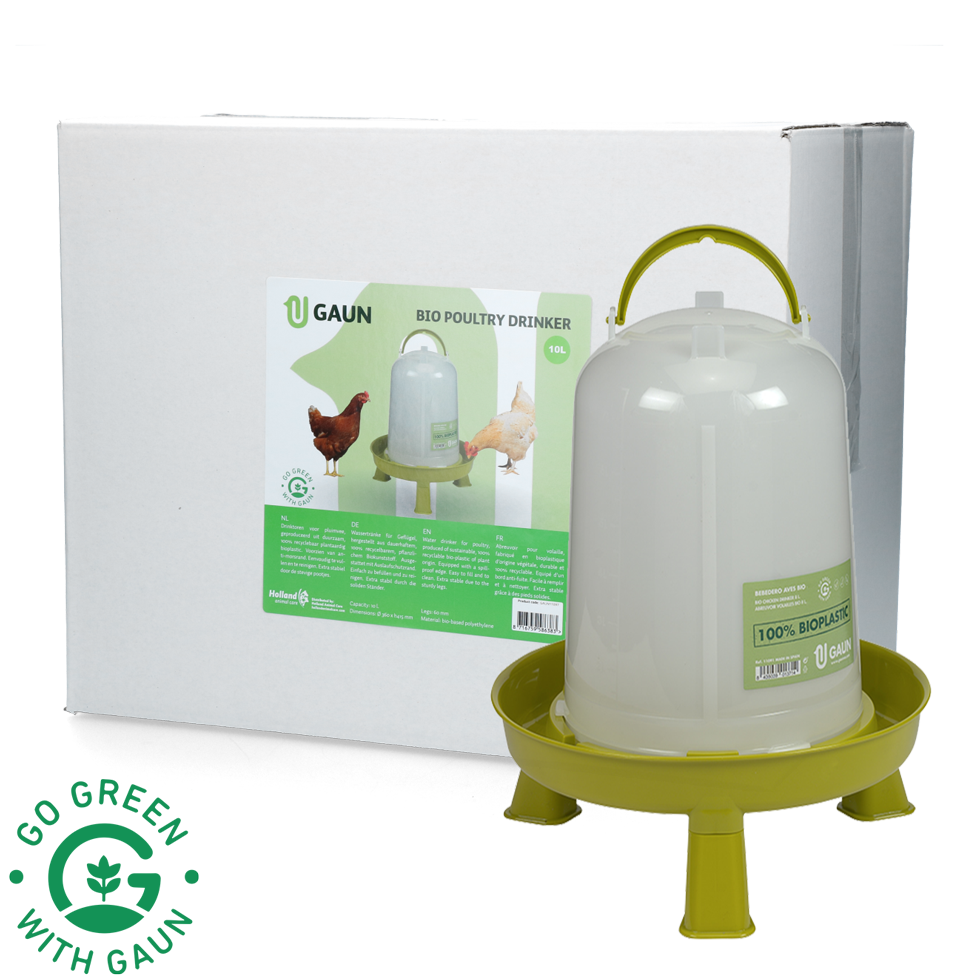 Gaun Poultry Drinker with Legs Bio Green Lemon 10 l
