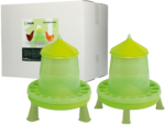 Gaun Poultry Feeder with Legs Green Lemon 2 kg - Image 3