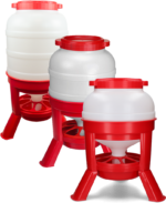 Gaun Poultry Feeder with Legs Red 40 l - Image 2