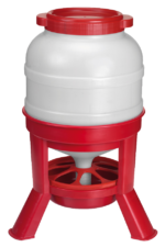 Gaun Poultry Feeder with Legs Red 30 l