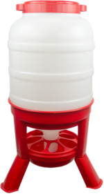 Gaun Poultry Feeder with Legs Red 40 l
