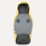 Goo-eez Reflective Hooded Raincoat M Yellow/Grey - Image 4