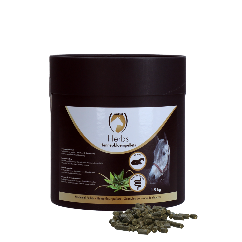 Excellent Horse Herbs Hemp Flour Pellets 1,5 kg