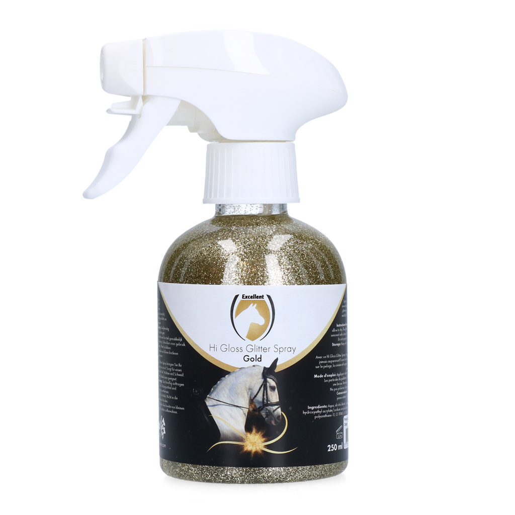 Excellent Horse Hi Gloss Glitter Spray Gold 250 ml