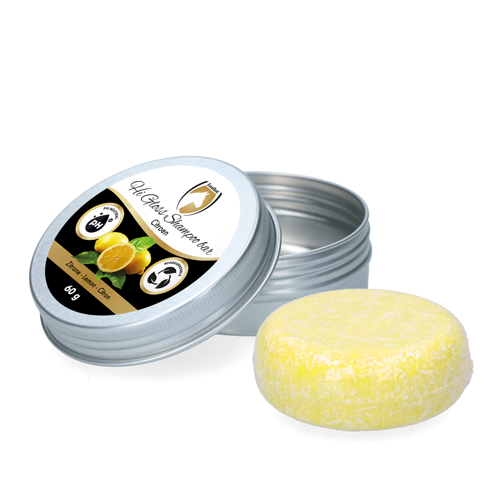 HIGL6054 Excellent Horse Hi Gloss Shampoo Bar Lemon 60 g - Image 1