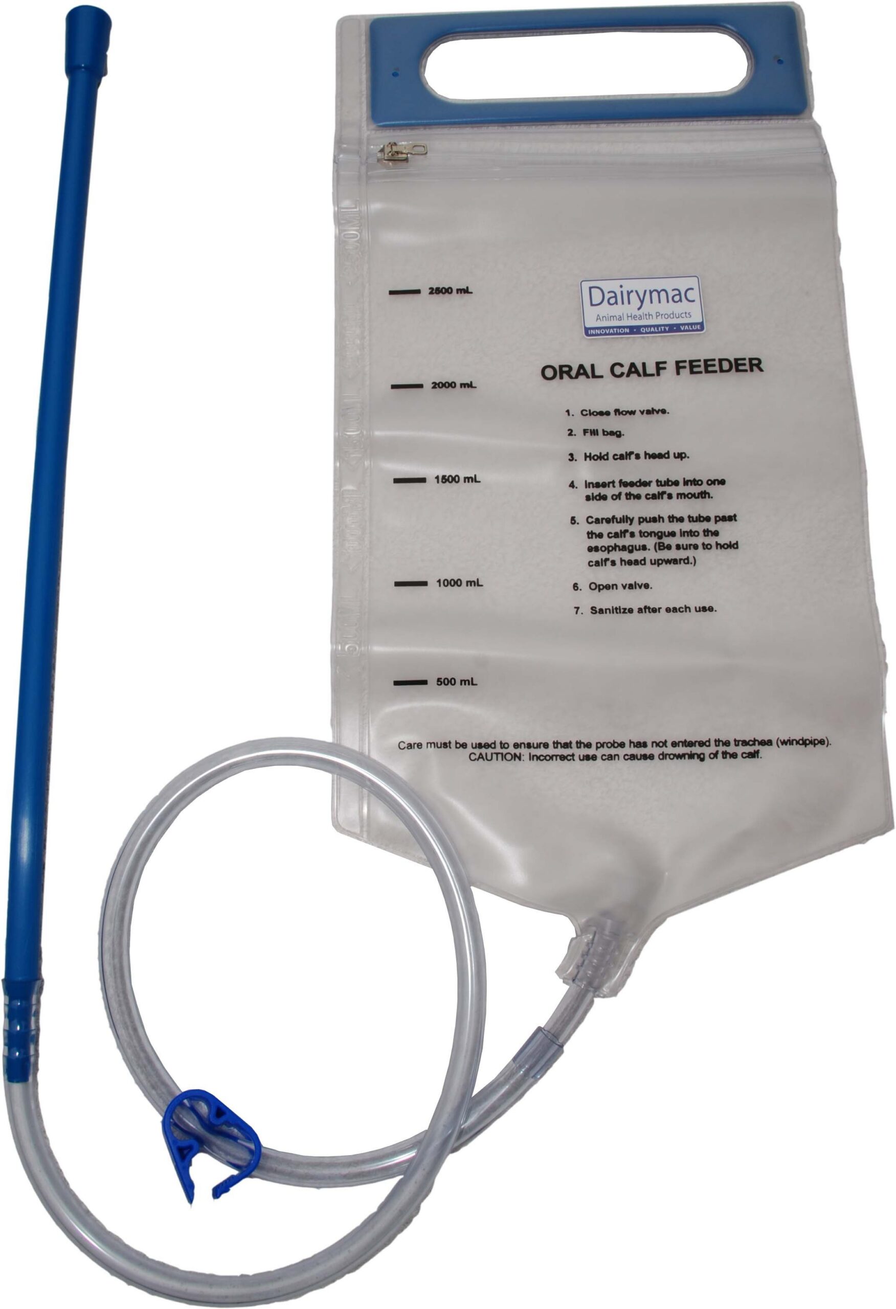 Feeding bag calf with Zipper