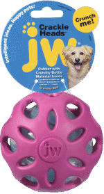 JW Crackle Heads Ball L - 10 cm - Image 5