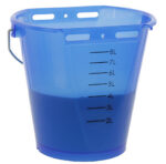 Calf bucket white transparent 2-sided flat Transparant blauw - Image 5