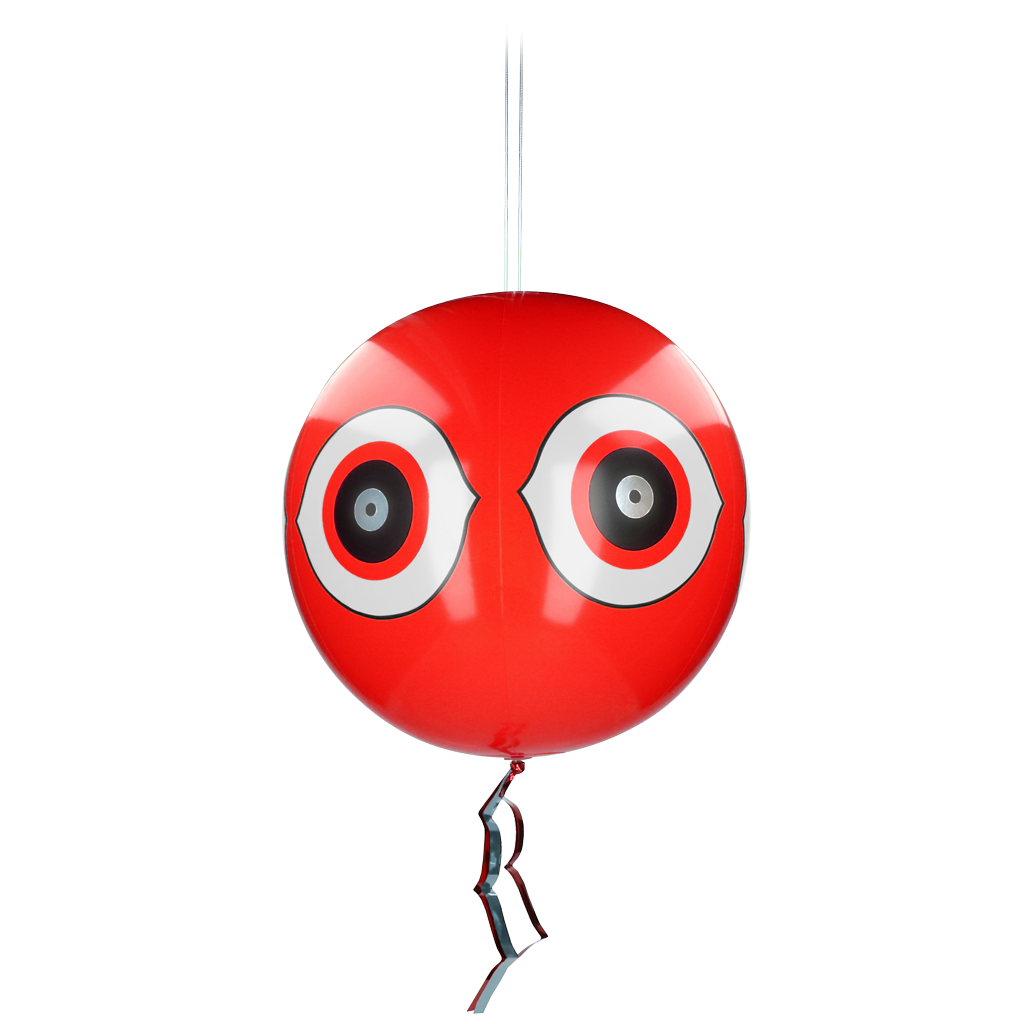 Knock Pest Scare balloon Red