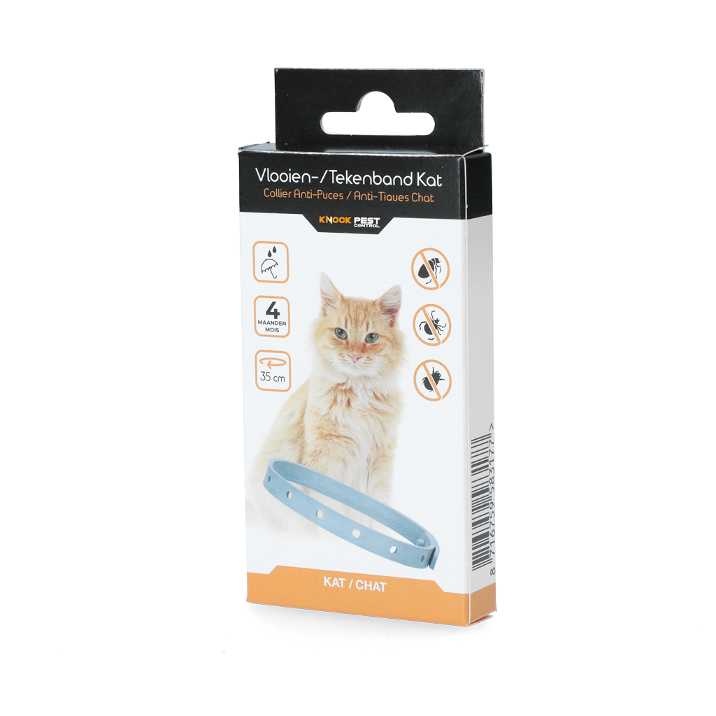 Knock Pest Flea/Tick Collar Cat 35 cm NL/FR