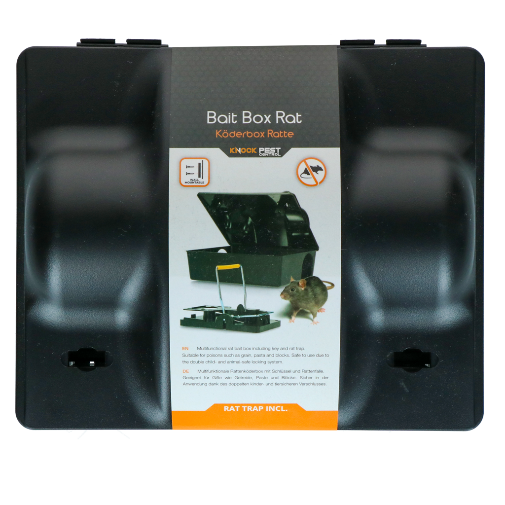 KNOC00147 Knock Pest Baitbox Rat/Mouse Dual bait with rat trap - Image 1