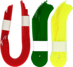 Legband with Velcro fastener, yellow Yellow