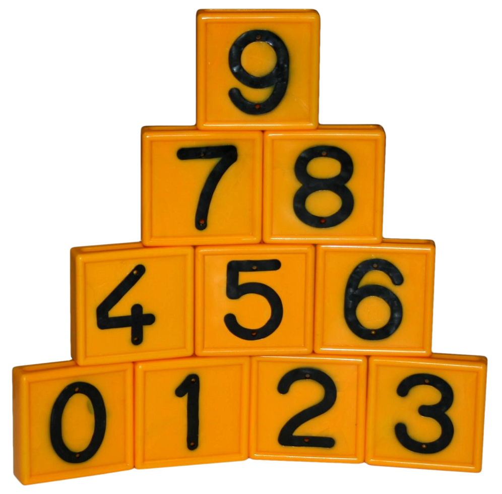 Cow belt marking number nr. 1 yellow 0