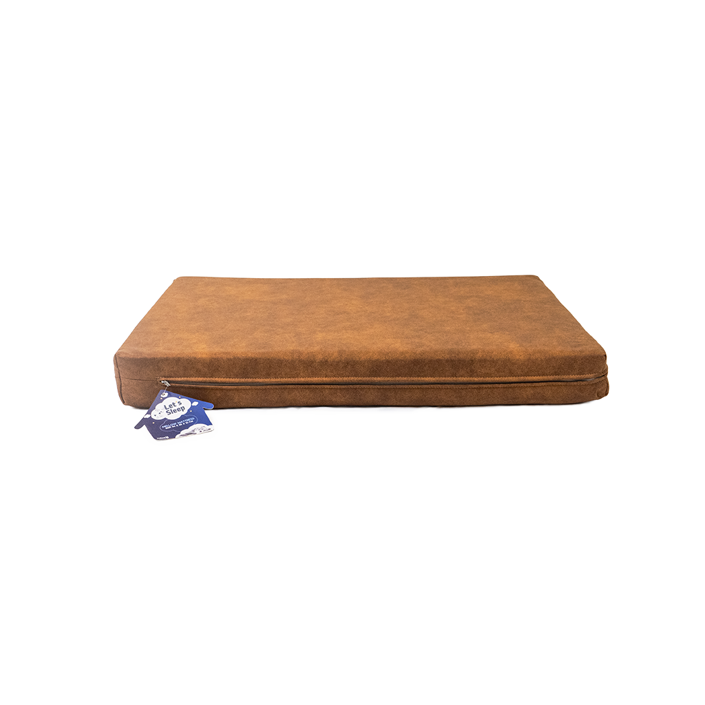 LETS0500B Let's Sleep Mellow Mattress Orthopaedic Bed M Cognac - Image 1