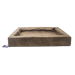 Let's Sleep Comfy Cushion Dog Basket L Taupe