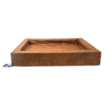 Let's Sleep Comfy Cushion Dog Basket L Cognac