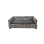 Let's Sleep Cozy Basket Wicker Dog Basket M Anthracite