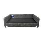 Let's Sleep Cozy Basket Wicker Dog Basket L Anthracite