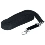 Lunge lux black with snap hook