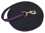 Lunge Whip soft lux black with muskuton 8 m Purple